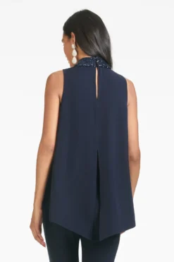 Keaton Top - Midnight -Cheap The Simply Dress Store S21T04 401 KEATONTOP MIDNIGHT BACK 1 CROP scaled
