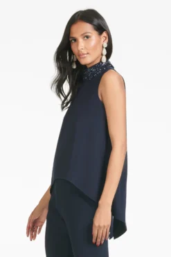 Keaton Top - Midnight -Cheap The Simply Dress Store S21T04 401 KEATONTOP MIDNIGHT SIDE 1 CROP scaled