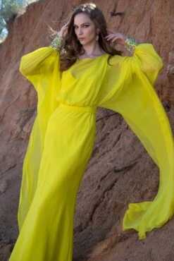 Aphrodite Gown - Neon Limeade -Cheap The Simply Dress Store SACHINBABIRAW0152