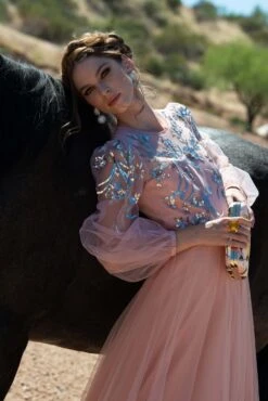 Freyja Gown - Morganite -Cheap The Simply Dress Store SACHINBABIRAW1145