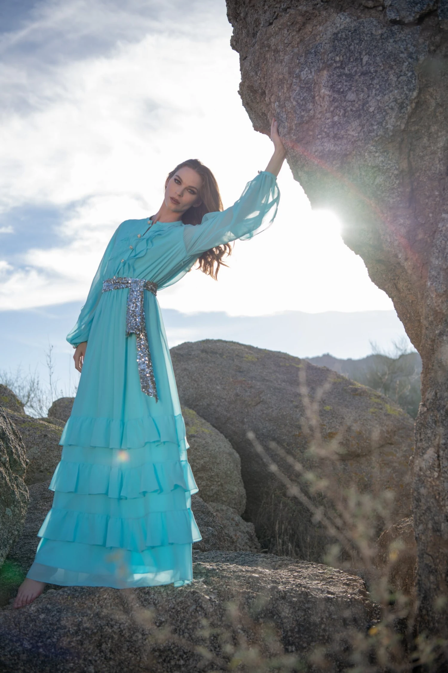 Venus Gown - Blue Topaz 1 Venus Gown - Blue Topaz