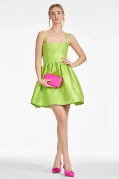 Samira Dress - Electric Lime