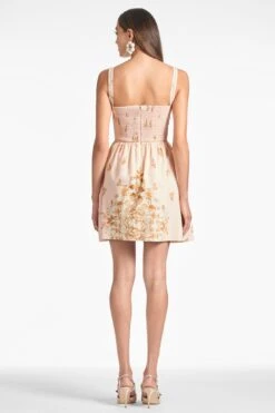 Samira Dress - Petalo Rosa Fresco -Cheap The Simply Dress Store SAMIRADRESS PETALOROSAFRESCO BACK