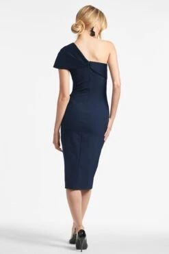 Sandra Dress - Dark Midnight -Cheap The Simply Dress Store SANDRADRESS MIDNIGHT BACK 1