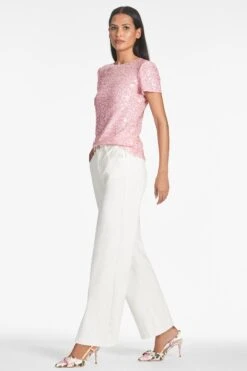 Veronica Top - Petal Pink -Cheap The Simply Dress Store SARATOP PINK SIDE