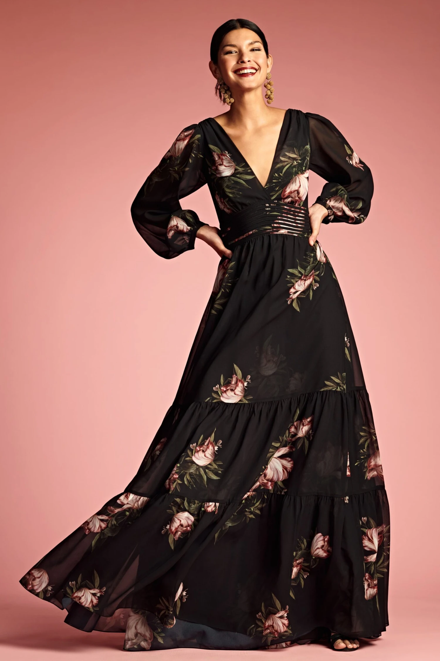 Jules Gown - Noir Blossom 2 Jules Gown - Noir Blossom - Image 2