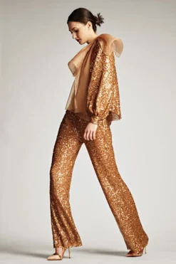 Sequin Bri Pant - Honey -Cheap The Simply Dress Store SHOT 24 012 d8b644bb 96dc 44a6 8b9f f4a77c8f67f9 scaled