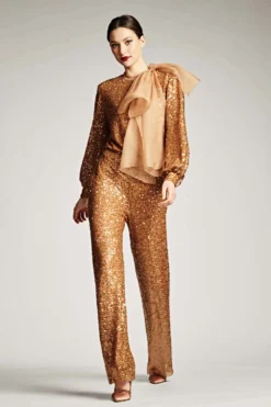 Sequin Bri Pant - Honey -Cheap The Simply Dress Store SHOT 24 043 1e37c673 1486 42de 83dd 76e2dda499e6 scaled