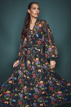 Nora Top - Noir Wildflower -Cheap The Simply Dress Store SHOT 26 0077 scaled