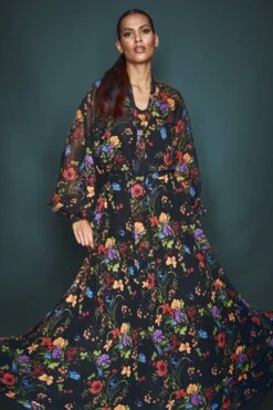 Juno Skirt - Noir Wildflower 9 Juno Skirt - Noir Wildflower -Cheap The Simply Dress Store SHOT 26 0087