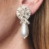 Elisha Earrings - Crystals / Pearl