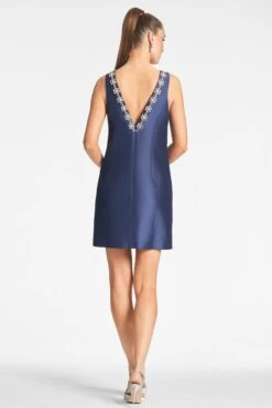 Sylvie Dress - Night Sky -Cheap The Simply Dress Store SYLVIEDRESS MIDNIGHT BACK