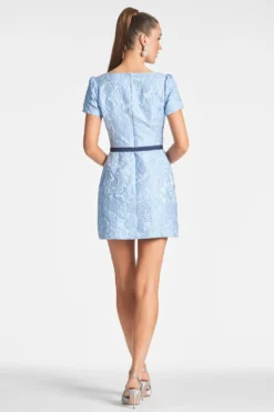 Terri Dress - Ice Blue -Cheap The Simply Dress Store TERRIDRESS ICEBLUE BACK scaled