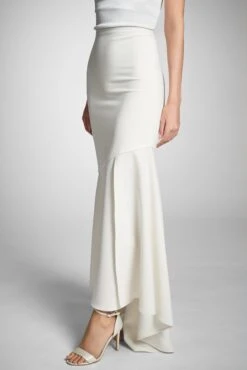 Tatianna Skirt - Ivory -Cheap The Simply Dress Store TatiannaSkirt Ivory Side