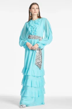 Venus Gown - Blue Topaz 8 Venus Gown - Blue Topaz -Cheap The Simply Dress Store VENUSGOWN BLUETOPAZ FRONT scaled